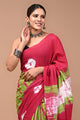 Printed Pure Cotton Mulmul Saree With Blouse