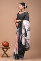 Printed Pure Cotton Mulmul Saree With Blouse