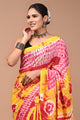 Printed Pure Cotton Mulmul Saree With Blouse