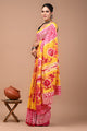 Printed Pure Cotton Mulmul Saree With Blouse
