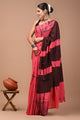 Printed Pure Cotton Mulmul Saree With Blouse