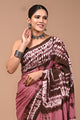 Printed Pure Cotton Mulmul Saree With Blouse