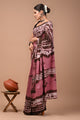 Printed Pure Cotton Mulmul Saree With Blouse