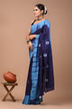 Printed Pure Cotton Mulmul Saree With Blouse