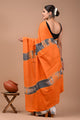 Printed Pure Cotton Mulmul Saree With Blouse