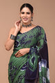 Printed Pure Cotton Mulmul Saree With Blouse