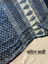 Dabu Indigo Pure Cotton Saree With Blouse