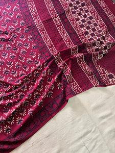 Hand Block Printed Pure Cotton Saree