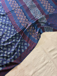 Hand Block Printed Pure Cotton Saree
