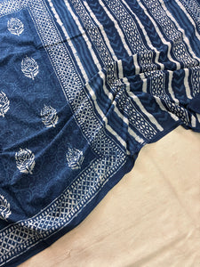 Hand Block Printed Pure Cotton Saree