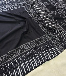 Premium Hand Block Printed Pure Cotton Saree