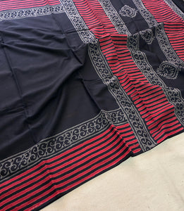 Premium Hand Block Printed Pure Cotton Saree
