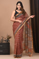 Exclusive Hand Block Printed Kota Doria Saree