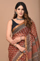 Exclusive Hand Block Printed Kota Doria Saree