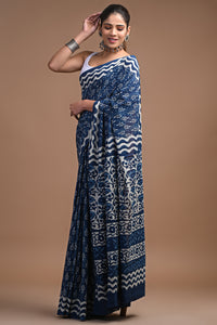 Hand Block Printed Pure Cotton Saree