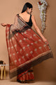 Hand Block Printed Kota Doria Saree