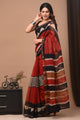 Exclusive hand Block  Printed Kota Doria Saree