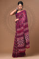 Block Printed Pure Cotton Saree