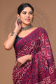 Block Printed Pure Cotton Saree