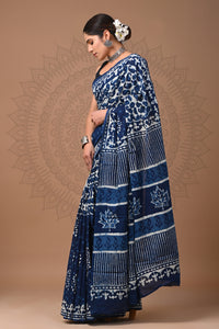 Hand Block Printed Pure Cotton Saree